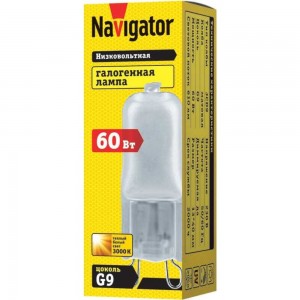 Галогенная лампа Navigator 94 233 JCD9 60Вт frost G9 230В 2000h 4607136942332 128330