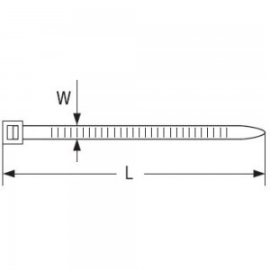 Нейлоновый хомут Navigator 2.5х200 белый NCT-025-200-100/WH 100шт 4670004710340 155872