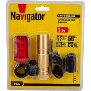 Набор велосипедных фонарей Navigator, NPT-B04-5AAA, 61439
