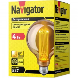 Лампа Navigator NLL-SC17-G95-4-230-1.8K-E27-PMMA 14233