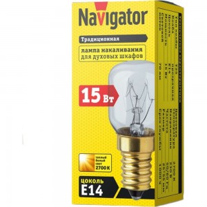 Лампа Navigator 61 207 NI-T25-15-230-E14-CL для духовых шкафов 61207