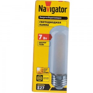 Лампа Navigator NLL-F-T39-7-230-2.7K-E27-FR 110mm 14439