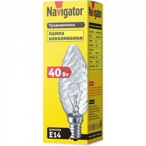 Лампа Navigator 94 332 NI-TC-40-230-E14-CL 94332