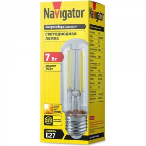 Лампа Navigator 14 441 NLL-F-T39-7-230-2.7K-E27-CL 110 mm 14441
