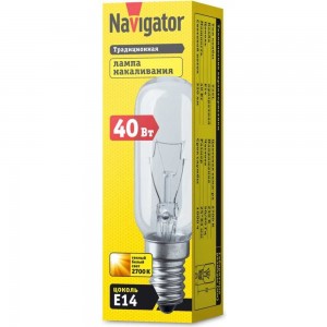 Лампа Navigator 61 206 NI-T25L-40-230-E14-CL 61206