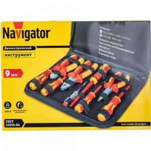 Набор инструмента Navigator 82 413 NHT-Ind01-H9 /диэлектрич, 9 шт/ 82413