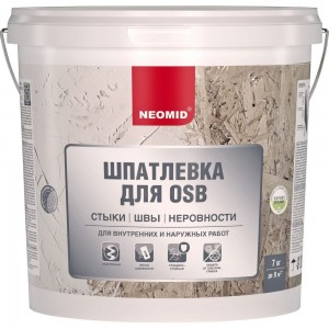 Шпатлевка для плит OSB 7 кг Н-Шпатл Neomid OSB-7