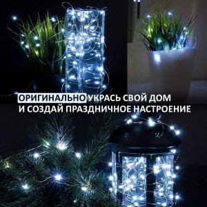 Гирлянда Neon-Night Роса 2м, 20 LED белые 303-005