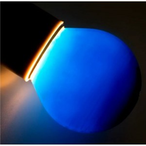 Лампа накаливания шар для украшения NEON-NIGHT диаметр, цоколь e27, 10 Вт синяя 401-113