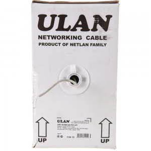 Кабель NETLAN U/UTP 4 пары, категория 5e, внутренний, PVC, серый, 305м UEC-UU004-5E-PVC-GY