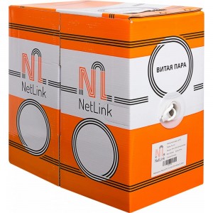 Кабель Netlink NL-CU UTP 4PR STANDART 24 AWG CAT5e 305м ВНУТРЕННИЙ БЕЛЫЙ УТ000000126