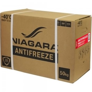 Охлаждающая жидкость NIAGARA Антифриз G12+, карбоксилатный, красный, Bag-in-Box 50 кг 1001001025