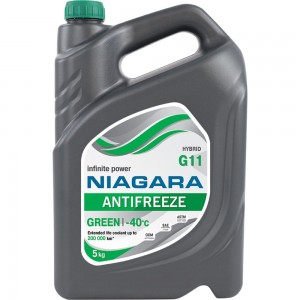 Охлаждающая жидкость NIAGARA Антифриз G11, зеленый, 5 кг 1001002011