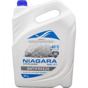 Охлаждающая жидкость NIAGARA Антифриз G11, синий, 10 кг 1001003012