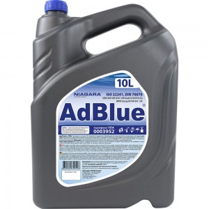 Жидкость AdBlue NIAGARA 10 л, водный раствор мочевины для систем SCR а/м Евро 4/5/6 4008000012