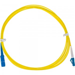 Переходной волоконно-оптический шнур NIKOMAX желтый, 3м NMF-PC1S2C2-SCU-LCU-003