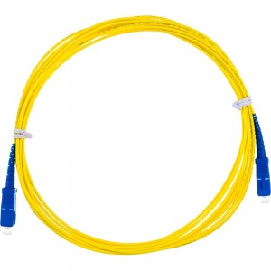 Соединительный волоконно-оптический шнур NIKOMAX желтый, 5м NMF-PC1S2C2-SCU-SCU-005
