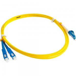 Переходной волоконно-оптический шнур NIKOMAX желтый, 2м NMF-PC2S2C2-SCU-LCU-002