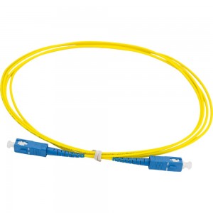 Соединительный волоконно-оптический шнур NIKOMAX желтый, 2м NMF-PC1S2C2-SCU-SCU-002
