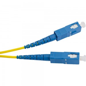Соединительный волоконно-оптический шнур NIKOMAX желтый, 2м NMF-PC1S2C2-SCU-SCU-002