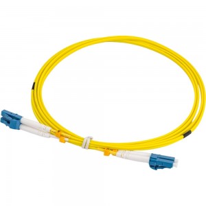 Соединительный волоконно-оптический шнур NIKOMAX желтый, 2м NMF-PC2S2C2-LCU-LCU-002
