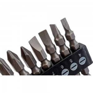 Набор двусторонних бит с шестигранным хвостовиком (10 шт; 65 мм) NIKONA 27-310