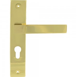 Дверная ручка на планке НОРА-М NEW 109-55 мм золото 16904