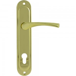 Дверная ручка на планке НОРА-М EW 710-70 мм, золото 16972