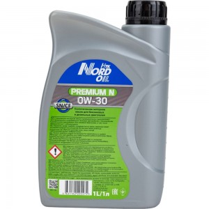 Моторное масло NORD OIL Premium N 0W-30 SN/CF 1 л NRL106