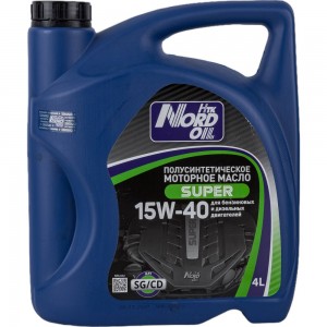 Моторное масло NORD OIL Super 15W-40 SG/CD, 4л NRL042