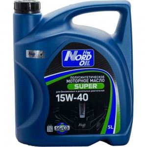Моторное масло NORD OIL Super 15W-40 SG/CD 5л NRL080