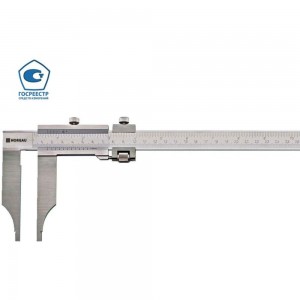 Нониусный цеховой штангенциркуль NORGAU тип NCV-3 0-300 мм, с поверкой 040005033/П