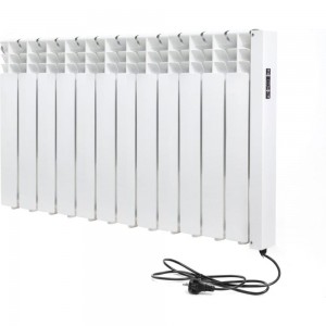 Электрический радиатор отопления Normand энергоэффективный 12 с электронным терморегулятором белый 344-169