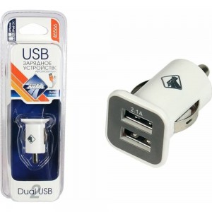 Зарядное устройство для мобильного устройства Nova Bright 2 USB-порта, 2100мА, 12/24В 46566