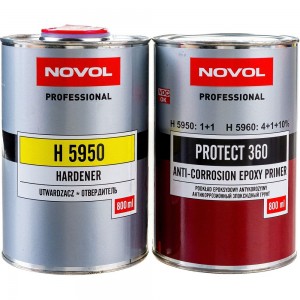 Эпоксидный грунт Novol с отвердителем 0,8л и 0,8л PROTECT 360 X6126967
