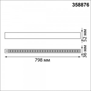 Накладной/подвесной светодиодный светильник NOVOTECH LED 30W ITER 3588 358876