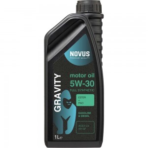 Моторное масло Новус NOVUS GRAVITY 5W-30, (PAO+Ester) C3, DPF 1 л GRA201801