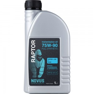 Трансмиссионное масло Новус NOVUS RAPTOR 75W-90 (ESTER+AN+VHVI) API GL 4/5 RAP202301