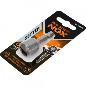 Ключ-насадка магнитная NUT SETTER (13x48 мм; карта) NOX 551301