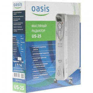 Масляный радиатор Oasis US-25 4640015385851