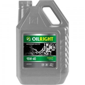 Моторное масло OILRIGHT Стандарт 15W40, 4 л 2373