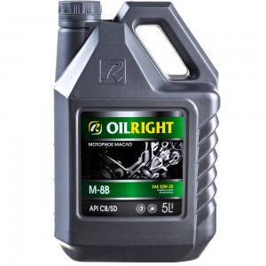 Моторное масло OILRIGHT М8В SAE 20W20, API CB/SD, 5 л 2484