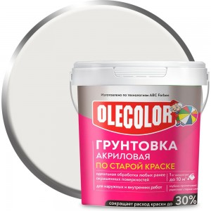 Акриловая грунтовка OLECOLOR по старой краске, 1 кг 4300004533