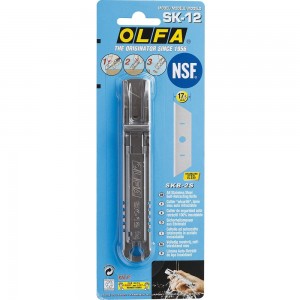 Безопасный нож OLFA с трапециевидным лезвием OL-SK-12