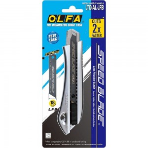 Нож OLFA с сегментированным лезвием, 18 мм OL-LTD-AL-LFB