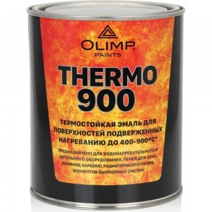 Термостойкая эмаль OLIMP (серебристая; 700 градусов; 0.8 л) 28293