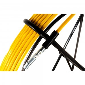 Протяжка для кабеля мини OlmiOn УЗК d=11 мм L=50 м на тележке, желтый СП-Т1-11/50