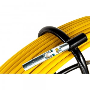 Протяжка для кабеля OlmiOn мини УЗК d=9 мм L=150 м на тележке, желтый СП-Т1-9/150