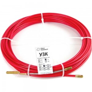 Протяжка для кабеля мини OlmiOn УЗК d=6 мм L=25 м в бухте, красный СП-Б-6/25