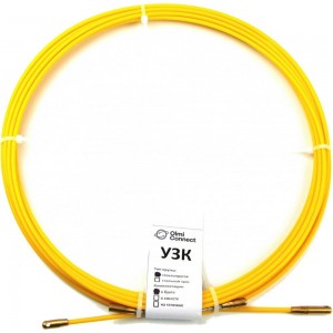 Протяжка для кабеля мини OlmiOn УЗК d=4,5 мм L=5 м в бухте, желтый СП-Б-4,5/5